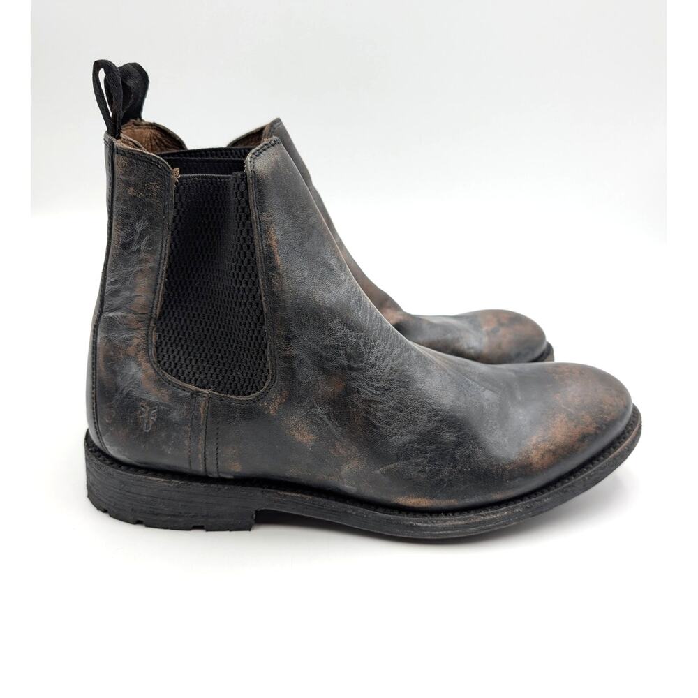Frye Bowery Chelsea Ankle Boots Men's Stonewashed Leather Size US10D EU43 - Picture 3 of 11